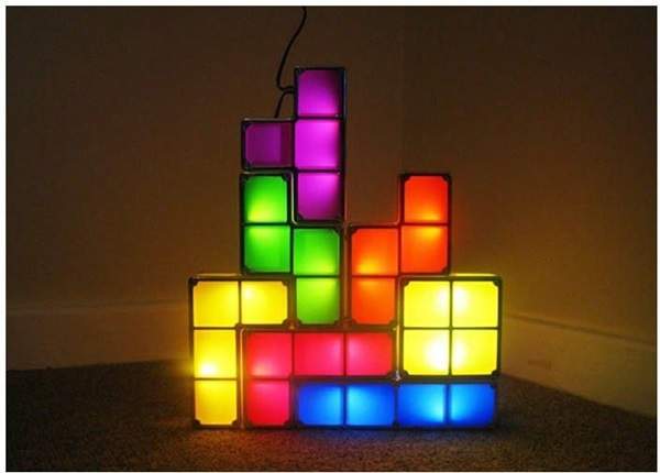 《俄羅斯方塊燈》充滿復古遊戲感的光亮方塊隨你任意排列～✧