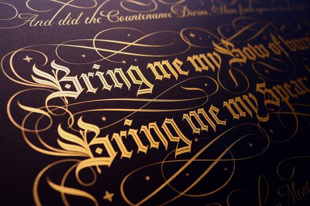 Seb Lester的《西洋書法》美的像是人體字體印刷機(無誤)