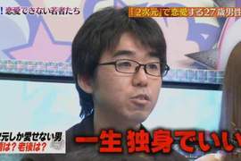 綜藝節目論單身宅宅《有二次元幹麼談戀愛》被說人生活得毫無意義…… 綜藝節目論單身宅宅《有二次元幹麼談戀愛》被說人生活得毫無意義……