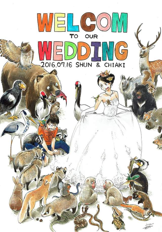 《插畫家辦喜事》柔和筆觸打造野生動物風格婚禮 《插畫家辦喜事》柔和筆觸打造野生動物風格婚禮