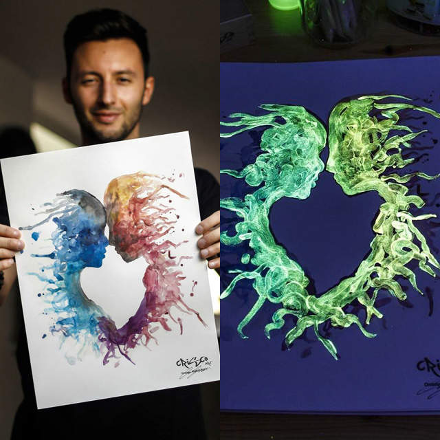 Crisco Art《螢光畫》平常就已經看就夠美了~沒想到關上燈更有看頭 Crisco Art《螢光畫》平常就已經看就夠美了~沒想到關上燈更有看頭