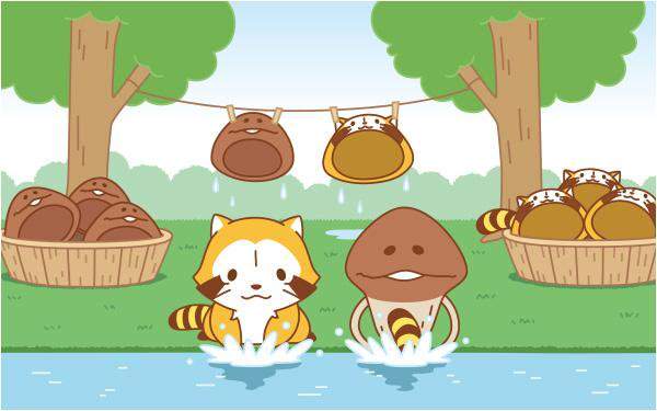 超可愛《小浣熊洗衣機》洗衣晾衣一手包辦