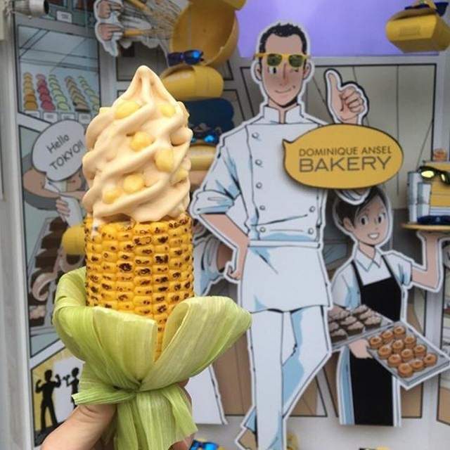 《烤玉米霜淇淋》超創新的異色組合只有日本分店才吃得到喔♪ 《烤玉米霜淇淋》超創新的異色組合只有日本分店才吃得到喔♪