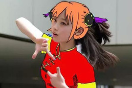 銀魂《神樂的奇蹟一枚》神樂與橋本環奈同步率越來越高啦XD 銀魂《神樂的奇蹟一枚》神樂與橋本環奈同步率越來越高啦XD
