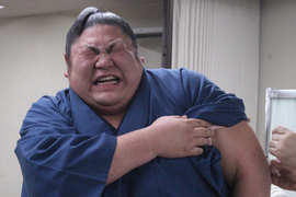 媽媽我怕怕《相撲力士打針表情集》壯漢也難敵小針頭…… 媽媽我怕怕《相撲力士打針表情集》壯漢也難敵小針頭……