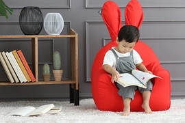 《兔耳沙發Rabito Chair》坐下去彷彿窩在柔軟的大兔子懷抱裡~♡ 《兔耳沙發Rabito Chair》坐下去彷彿窩在柔軟的大兔子懷抱裡~♡