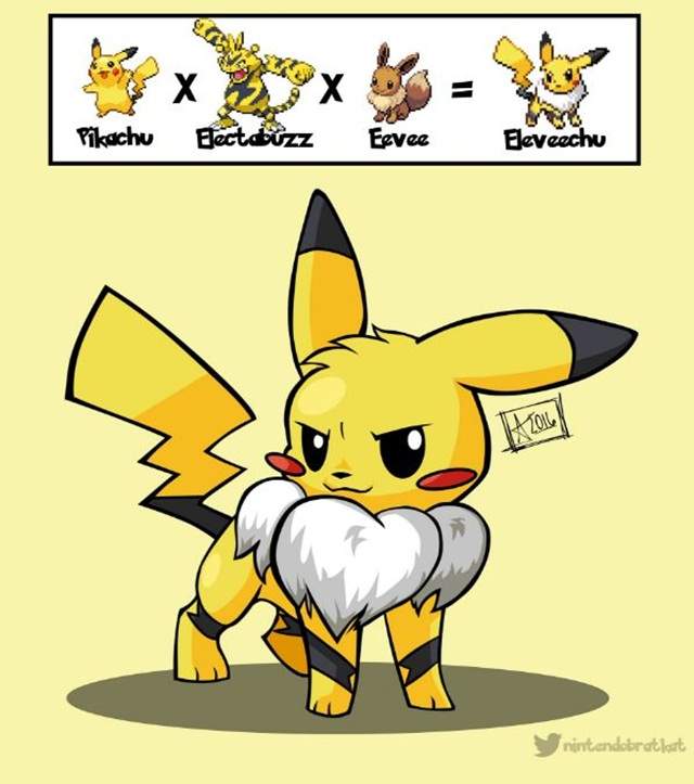 推友自繪《精靈寶可夢1+1》皮卡丘X伊布X電擊獸太可愛啦 推友自繪《精靈寶可夢1+1》皮卡丘X伊布X電擊獸太可愛啦