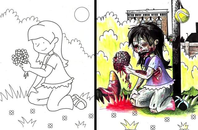 恶搞《暴力着色本》纯洁的画一落入大人手中就是各种超展开ww - 图片13 恶搞《暴力着色本》纯洁的画一落入大人手中就是各种超展开ww