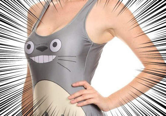 《龍貓泳衣》我可以像小梅那樣躺在妳那溫暖的胸口嘛〝毆飛〞