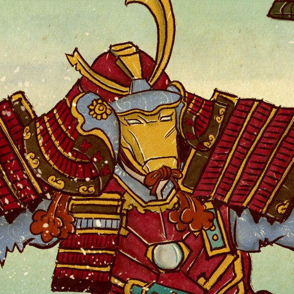 新加坡畫家《古畫風格插畫》復仇者聯盟們都穿起古裝啦 新加坡畫家《古畫風格插畫》復仇者聯盟們都穿起古裝啦