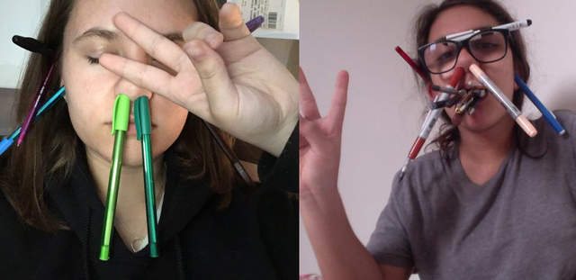 兩個女孩的戰爭《頭上可以放多少筆》真的是...何必呢？