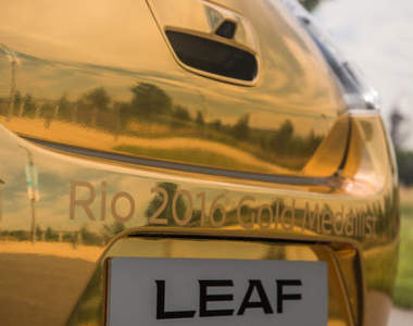 金光閃閃《Nissan Leaf》奧運拿金牌的特別獎品? 金光閃閃《Nissan Leaf》奧運拿金牌的特別獎品?