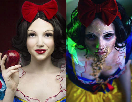 血腥慎入《迪士尼公主獵奇化》美女特效化妝師的精彩作品 血腥慎入《迪士尼公主獵奇化》美女特效化妝師的精彩作品