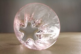 《玻璃櫻花杯》就連杯底的水印也變得很可愛 《玻璃櫻花杯》就連杯底的水印也變得很可愛