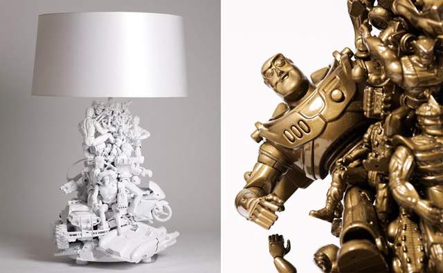 《玩具檯燈》簡單改造噴上金漆也能有番大作為