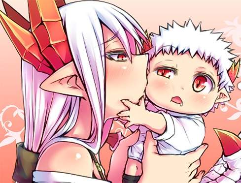 《當上母親的魔族媽媽》曾經是最強魔族的女性生小孩之後會...