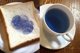 青森新土產《藍色蘋果醬》視覺味覺奇妙反差的醬和藍茶是絕配哦 青森新土產《藍色蘋果醬》視覺味覺奇妙反差的醬和藍茶是絕配哦
