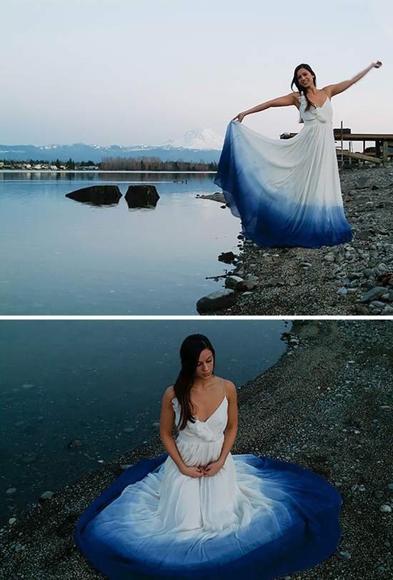 超美《染色婚紗》比單純的全白更能顯現出新娘的多樣魅力♡ - 圖片2