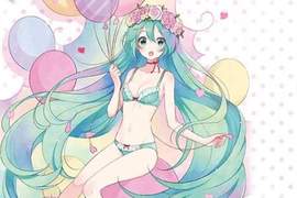 《初音未來內衣》還有青春洋溢的細肩帶背心看起來真是敲可愛❤ 《初音未來內衣》還有青春洋溢的細肩帶背心看起來真是敲可愛❤
