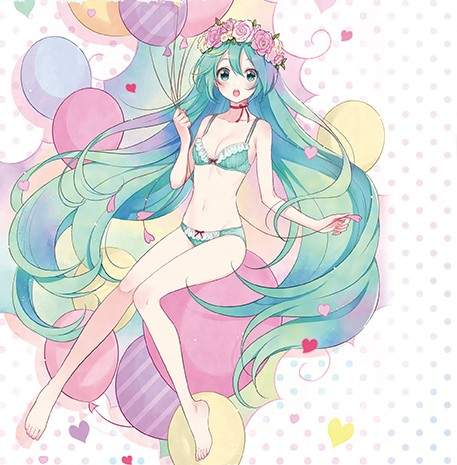 《初音未來內衣》還有青春洋溢的細肩帶背心看起來真是敲可愛❤ 《初音未來內衣》還有青春洋溢的細肩帶背心看起來真是敲可愛❤