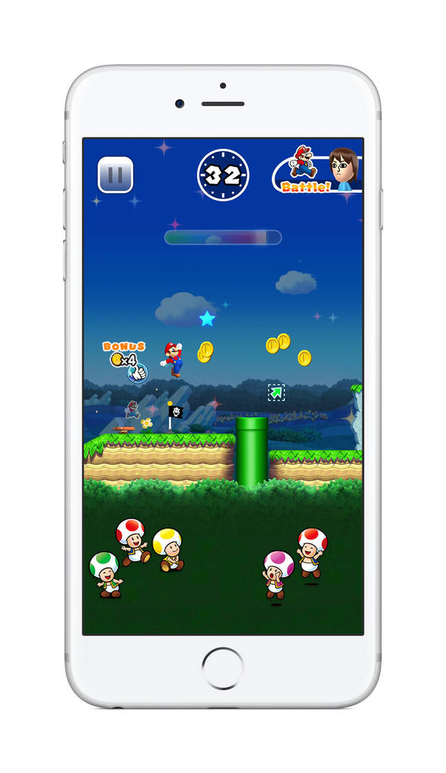 《超级玛利欧Run》登上iOS 用iPhone也能玩到玛利欧惹(跳) - 图片6 《超级玛利欧Run》登上iOS 用iPhone也能玩到玛利欧惹(跳)