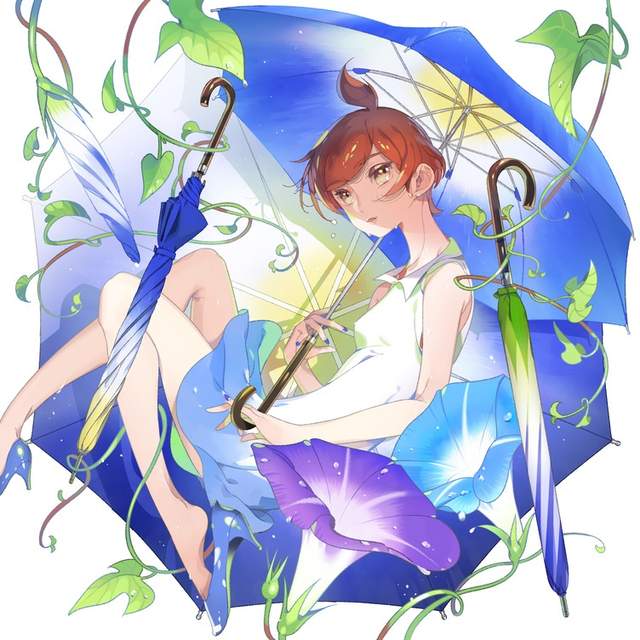 夏日風情《牽牛花傘》收起來的樣子就像是花苞的設計真的好美 夏日風情《牽牛花傘》收起來的樣子就像是花苞的設計真的好美