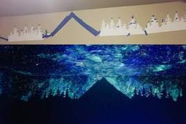 《房間天花板的極光》藝術家用美麗夜光畫作解決小朋友的睡眠問題 《房間天花板的極光》藝術家用美麗夜光畫作解決小朋友的睡眠問題