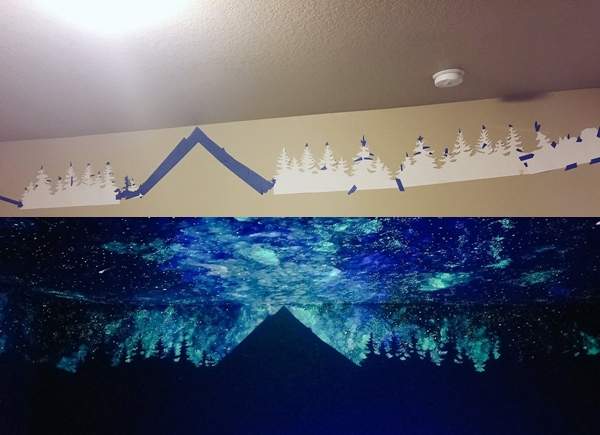 《房間天花板的極光》藝術家用美麗夜光畫作解決小朋友的睡眠問題 《房間天花板的極光》藝術家用美麗夜光畫作解決小朋友的睡眠問題