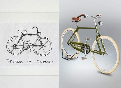 《憑記憶畫出的腳踏車》照原樣用CG呈現出來會是什麼樣子呢？