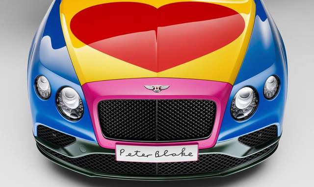 獨一無二《Bentley Continental GT Convertible》普普藝術有愛心 獨一無二《Bentley Continental GT Convertible》普普藝術有愛心