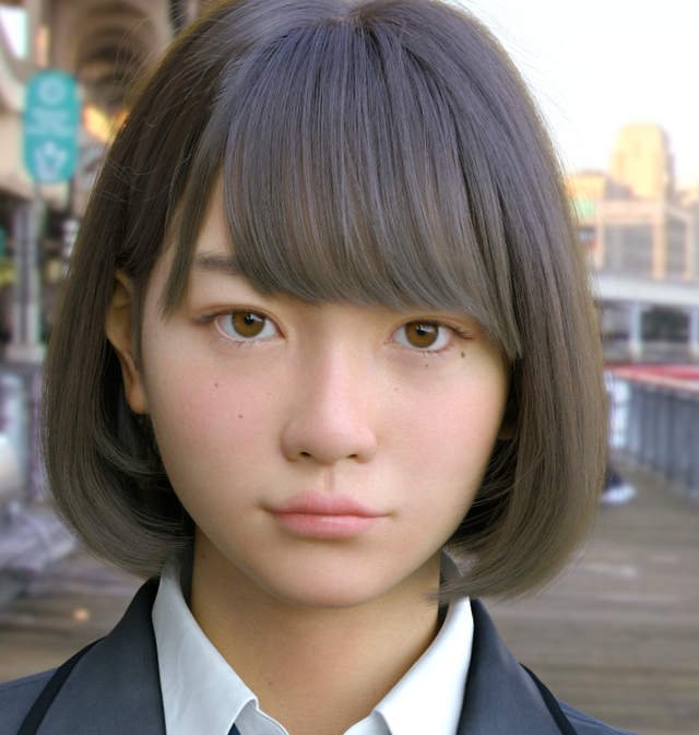 超越恐怖谷《3DCG美少女Saya》最新畫面　根本是真實存在的女高中生吧...