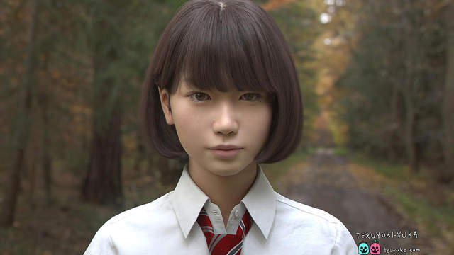 超越恐怖谷《3DCG美少女Saya》最新畫面　根本是真實存在的女高中生吧... - 圖片2
