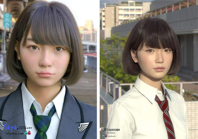 超越恐怖谷《3DCG美少女Saya》最新畫面　根本是真實存在的女高中生吧... - 圖片15