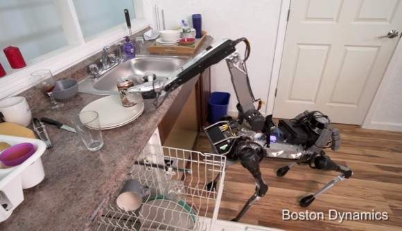 《機器狗SpotMini》幫忙做家事的機器狗　踩到香蕉皮也會滑倒喔w - 圖片2