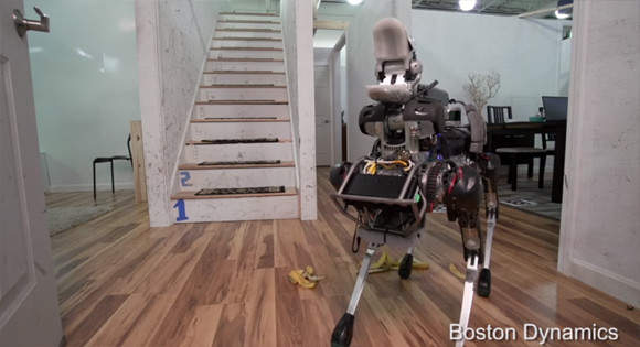 《機器狗SpotMini》幫忙做家事的機器狗　踩到香蕉皮也會滑倒喔w - 圖片7