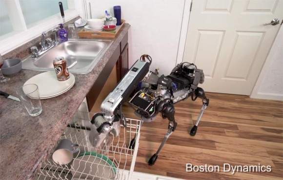 《機器狗SpotMini》幫忙做家事的機器狗　踩到香蕉皮也會滑倒喔w - 圖片3