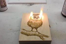 不僅僅只是畫《火藥作畫藝術》燃燒的過程其實滿療癒的耶 不僅僅只是畫《火藥作畫藝術》燃燒的過程其實滿療癒的耶
