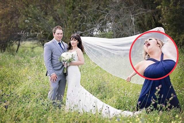 比主角還搶眼《在婚紗照中展現顏藝的伴娘》想不到新娘不生氣反而......