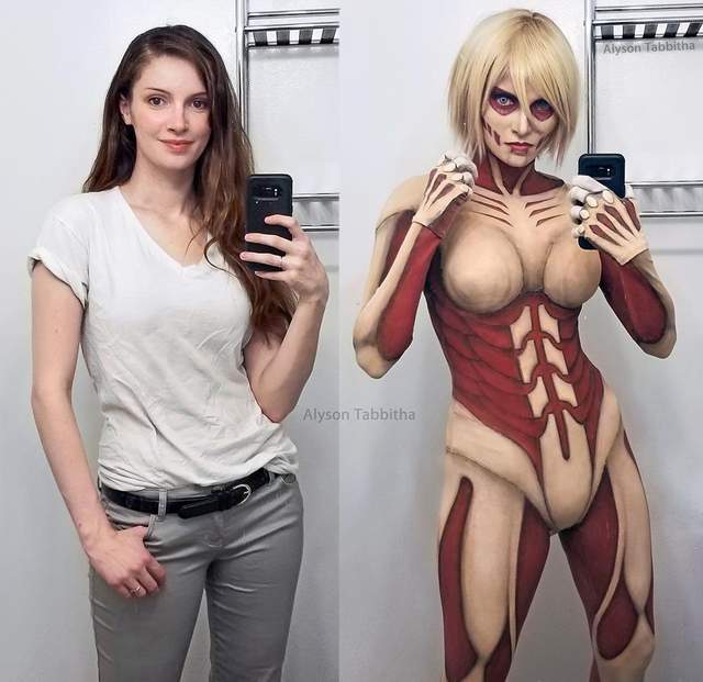 Cosplay玩家《Alyson Tabbitha》扮演進擊的巨人中的女巨人也是還原的讓人嫑嫑的 Cosplay玩家《Alyson Tabbitha》扮演進擊的巨人中的女巨人也是還原的讓人嫑嫑的