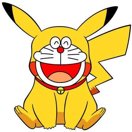 《動漫人物的攻守交換》皮卡A夢跟哆啦丘傻傻分不清楚XD