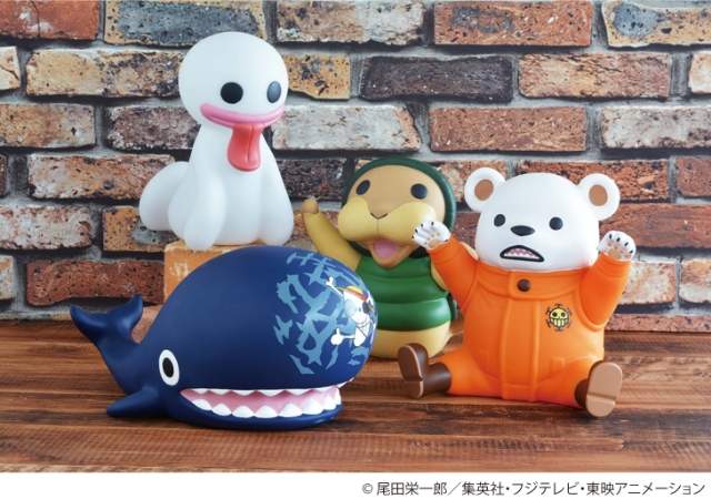 JUMP SHOP 推出海賊王《功夫海牛、鬼魂、拉布、培波存錢筒》太可愛了啊～