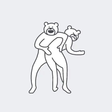 超有事動態貼圖《煩人激動熊》下音樂就激烈扭動的身軀太魔性