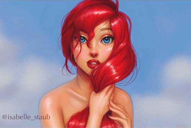 《用超強畫技重畫迪士尼公主》Isabelle Staub筆下公主美到嫑嫑