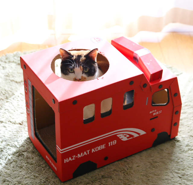 《消防車造型紙箱》喵星人又要當送貨又要滅火~不曉得下次還會推出什麼咧? 《消防車造型紙箱》喵星人又要當送貨又要滅火~不曉得下次還會推出什麼咧?