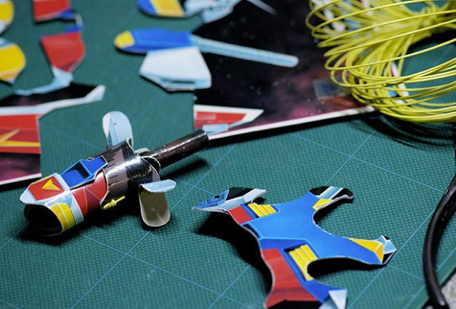 《紙做機器人》把平面鋼彈立體化的超強創意 - 圖片3