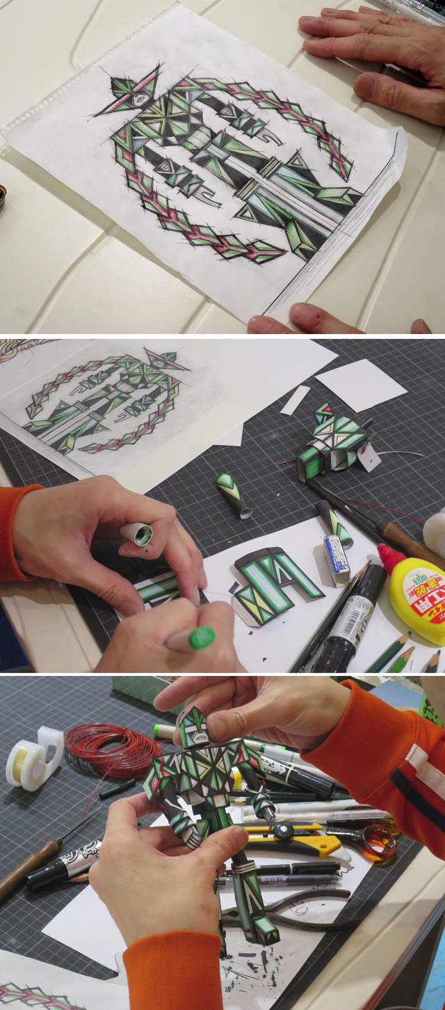 《紙做機器人》把平面鋼彈立體化的超強創意 - 圖片9