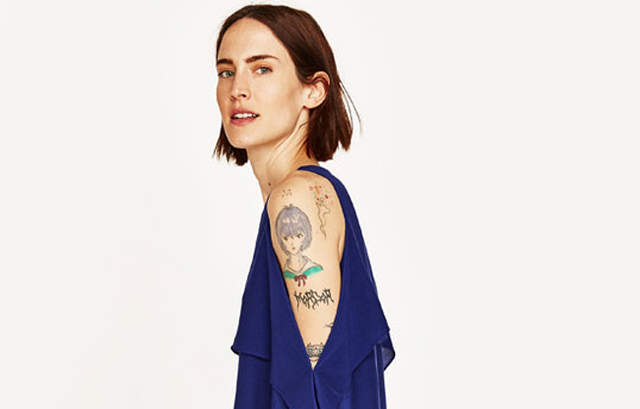 重點錯誤《動畫刺青超顯眼的ZARA模特兒》害人完全忘記要看衣服了……