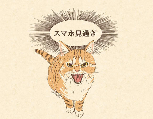 《喵的勒待機畫面》手機玩太多朕現在不爽了喔