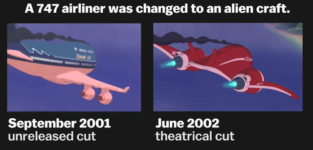 《911改變了星際寶貝》747飛機變成了外星飛船  《911改變了星際寶貝》747飛機變成了外星飛船