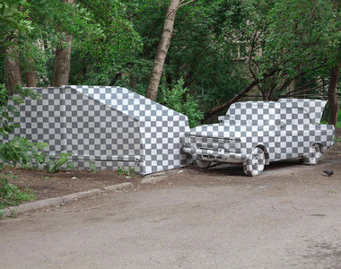 視覺藝術《這車子跟房子是透明的》有在使用Photoshop一定懂XD 視覺藝術《這車子跟房子是透明的》有在使用Photoshop一定懂XD